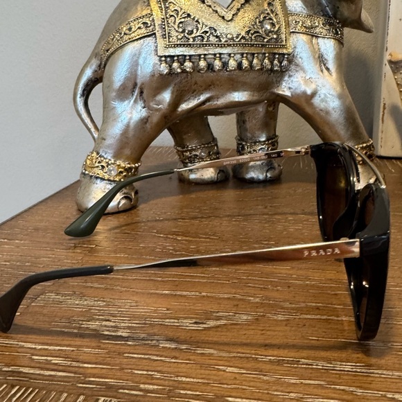 Prada Black and Silver Sunglasses - Picture 1 of 4